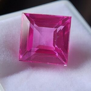 💖 Natural Pink Sapphire Loose Gemstone GGL CERTIFIED 8.20ctw Princess Cut